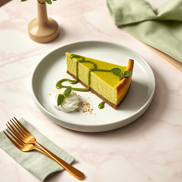 Matcha Basque Cheesecake