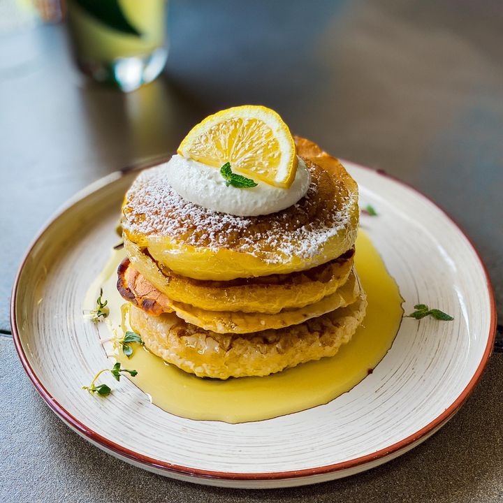 Banana Toffee Pancakes