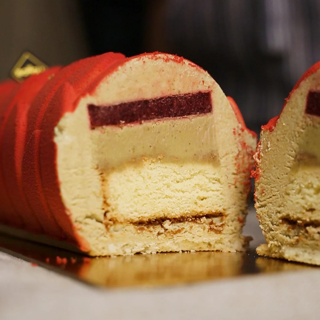 Pistachio Raspberry Bouche