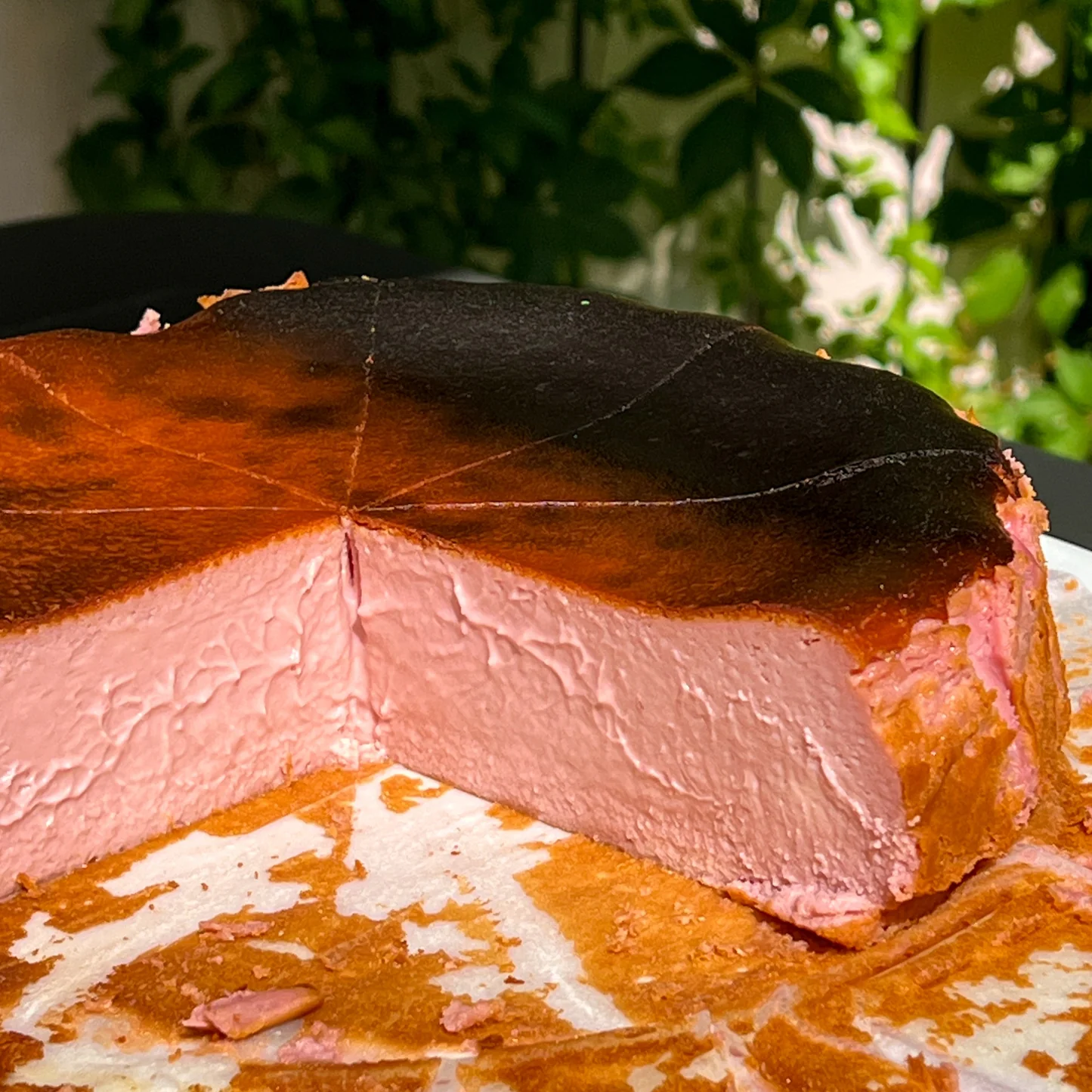 Strawberry Basque Cheesecake