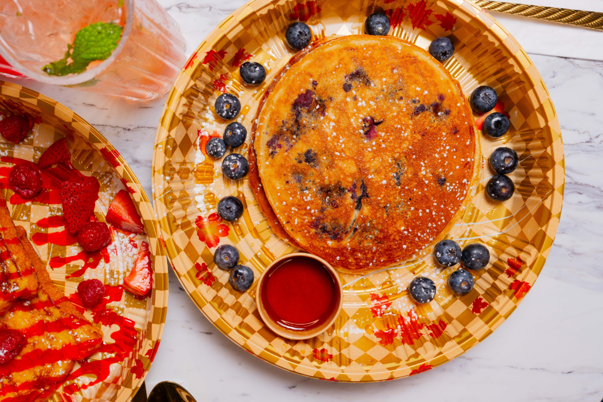 Classic Fluffy Blueberry Pancake