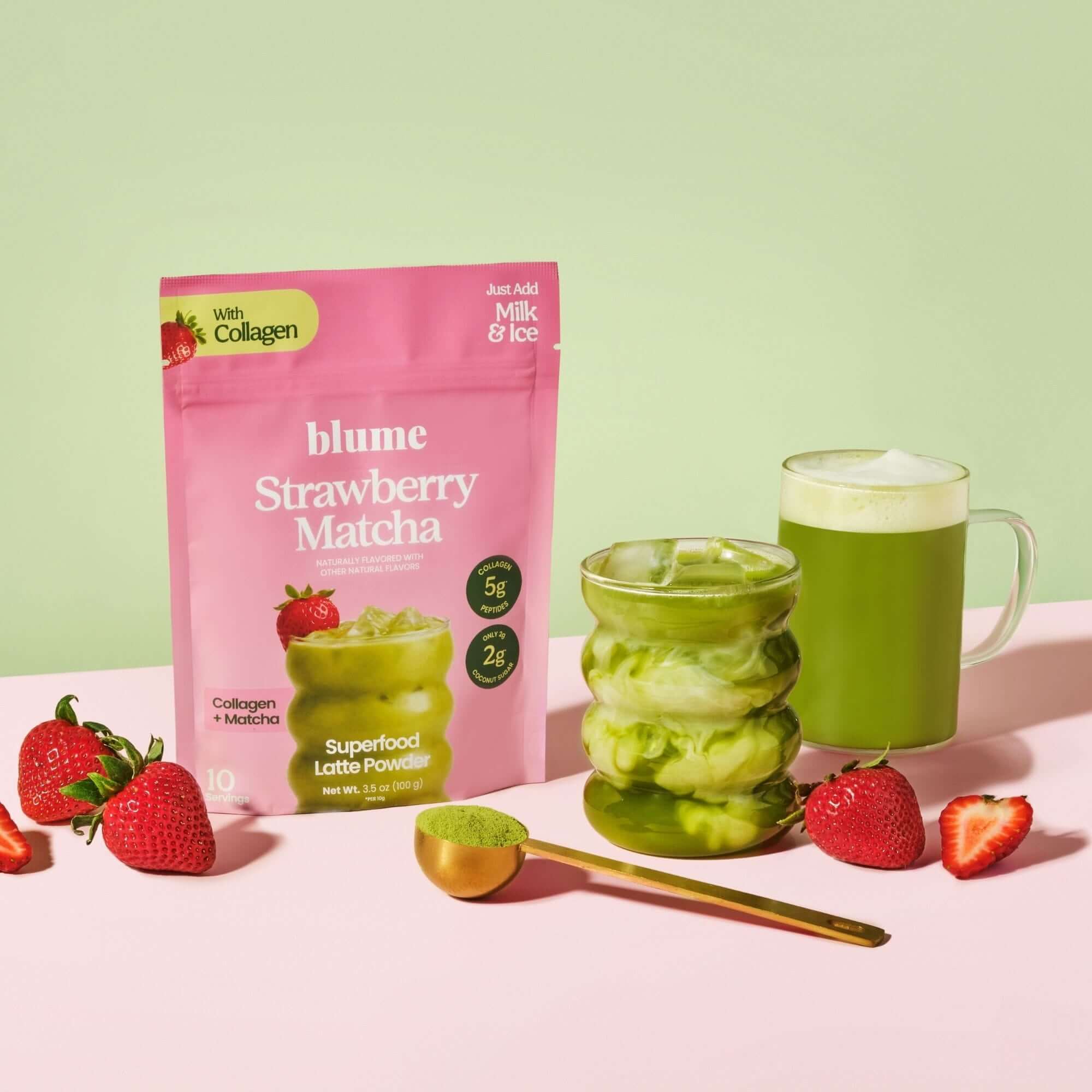 Strawberry Matcha Latte